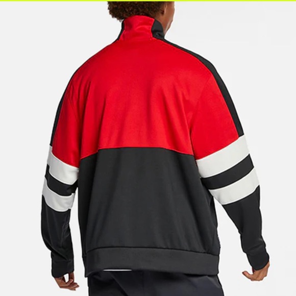 Nike Air Sports Jacket For Men Black/Red AR1840-657 - Picture 2 of 7